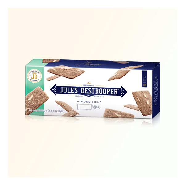 JD 比利時杏仁脆片 Almond Thins 100g JD 比利時杏仁脆片 Almond Thins 100g