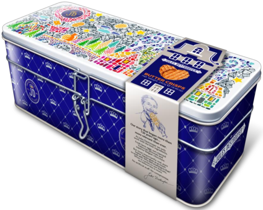 JD 馬賽克小鎮鮮牛油脆片餅乾 Luxury Gift Tin- Butter Crisps 200g JD 馬賽克小鎮鮮牛油脆片餅乾 Luxury Gift Tin- Butter Crisps 200g