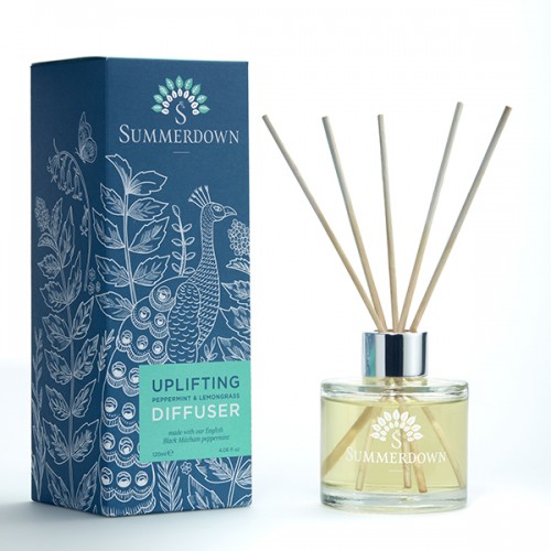 擴香器 Uplifting mint & lemongrass glass reed diffuser