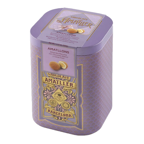 杏仁巧克力禮罐 Amatllons Chocolate Pralines Metal Tin