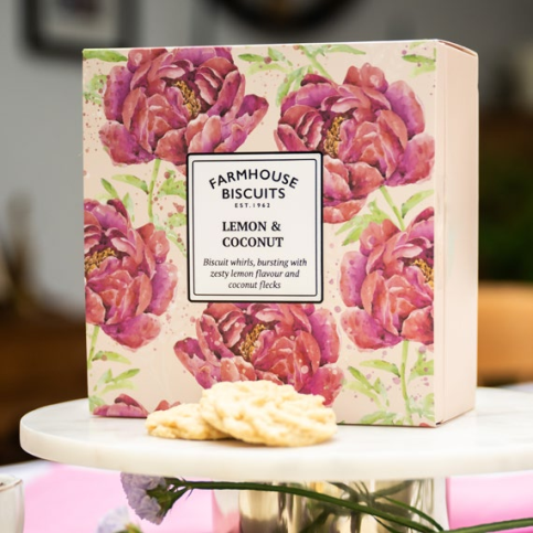 維也納檸檬椰子酥餅玫瑰禮盒 Lemon & Coconut Peony Sleeve
