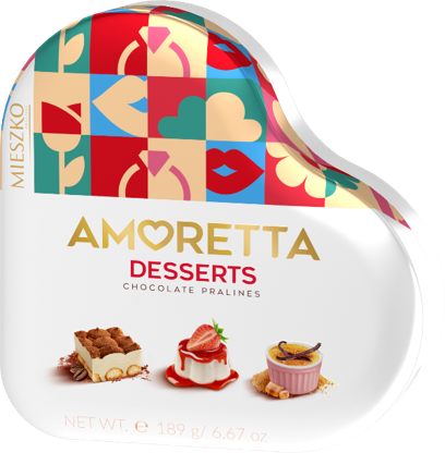 什锦夾心巧克力心形禮盒 Amoretta Desserts Heart Tin