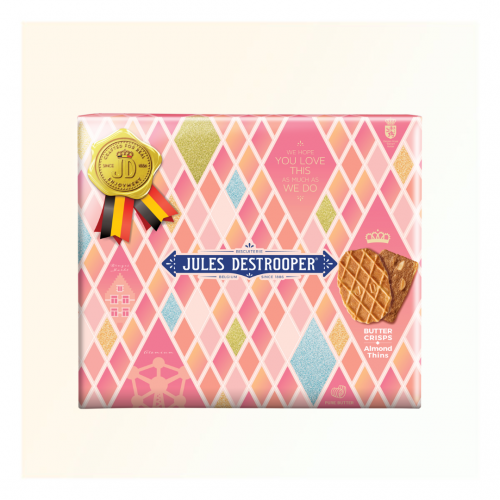 JD 瑰麗什錦餅乾花紙禮盒 Butter Crisps & Almond Thins 200g