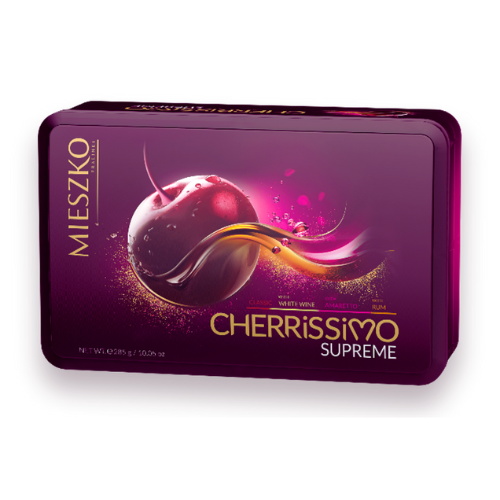什錦酒心車厘子巧克力方形禮盒 Cherrissimo Supreme Chocolates tin box