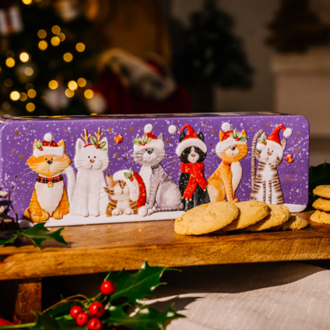 快樂小貓餅乾禮盒 Christmas Cat Stem Ginger Tin