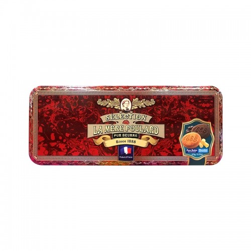 復古風雜錦法式牛油餅乾禮盒（雅致） La Mere Poulard Assorted shortbread Vintage Tin - Elegant
