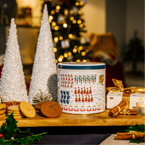 英國歡樂頌歌什錦餅乾禮盒 12 Days of Christmas Assortment Barrel Tin