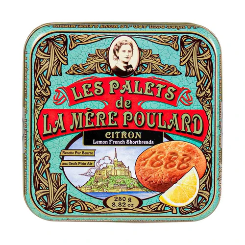 傳統法式檸檬牛油酥餅乾 La Mere Poulard French Lemon Shortbread Biscuits w/ Pure Butter