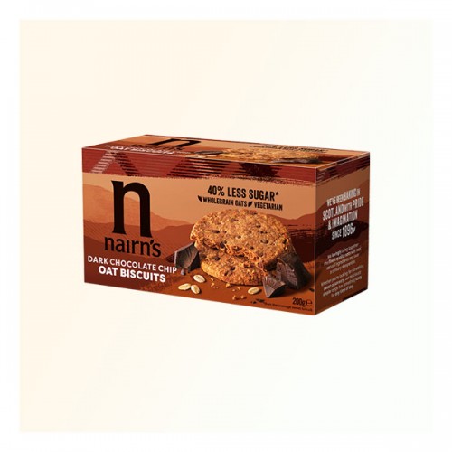 Nairn's 黑朱古力燕麥餅乾 Nairn's Dark Chocolate Chip Oat Biscuits
