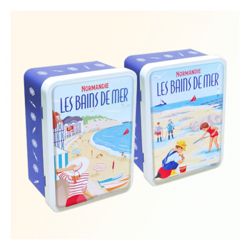 Biscuiterie de l'Abbaye 浪漫巴黎牛油餅乾禮盒 Pure Butter Biscuits Bains de Mer Tins