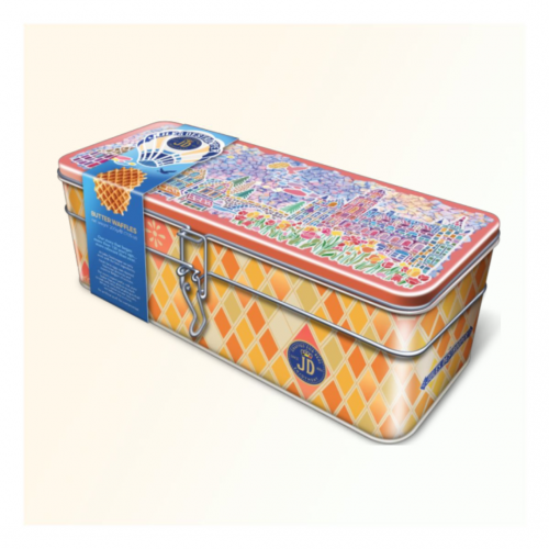 JD 馬賽克小鎮窩夫餅乾 Luxury Gift Tin- Butter Waffles 200g