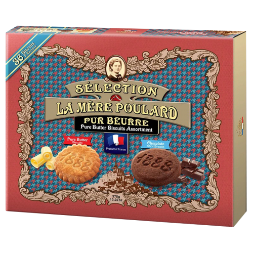 傳統雜錦法式牛油餅乾禮盒（珍寶） La Mere Poulard Assorted Vintage Box - Choccy