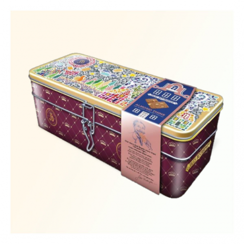 JD 比利時馬賽克小鎮杏仁脆片餅乾 Luxury Gift Tin- Almond Thins 200g